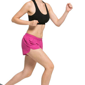 Pantalones cortos deportivos profesionales de Venta caliente para mujer, ropa de mujer transpirable de Color sólido de cintura alta, precio al por mayor - Product Image 5