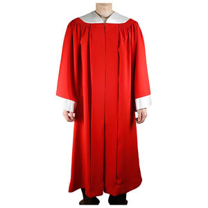 Robes de choeur classiques bleues et jaunes en finition mate Nouveau style de broderie artisanat point de croix et couture - Product Image 5