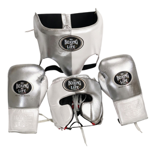 Equipo de Boxeo Premium de Alta Calidad No Boxing No Life, Kit con Guantes 100% Cuero Genuino, Protector de Cabeza y Protector Inguinal para Adultos, para Artes Marciales - Product Image 4