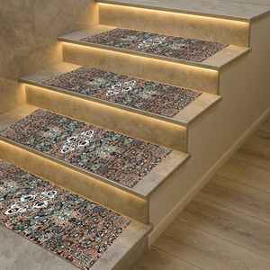 Tapis imprimé vintage : Unique, confortable, rustique, cadeau moderne, tapis Step - Product Image 2