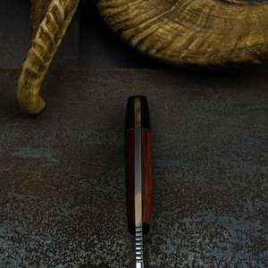 Couteau de chasse en acier à haute teneur en carbone fait à la main, taille personnalisée, couteau à désosser OEM, lame fixe, couteau de chasse en plein air avec étui en cuir - Product Image 5