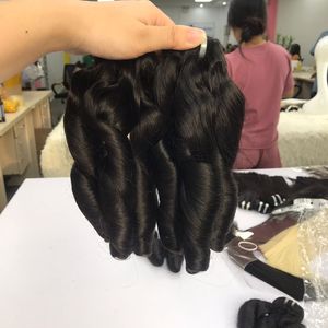Vente en gros de Haute Qualité 100% Vietnam Remy Cheveux Humains Bouncy Curly Bundles & Frontal Extensions HD Lace Meilleure Qualité Disponible - Product Image 2