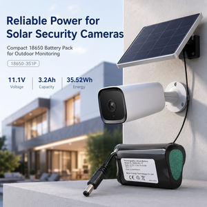Batterie Ricaricabili agli Ioni di Litio OEM ODM 11.1V <span class=keywords><strong>3</strong></span>.2Ah 18650, Pacco da 2A per Telecamere di Sicurezza Solari e Sensori - Product Image 3
