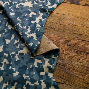 Hoja de cuero verde y marrón con estampado de camuflaje, productos de cuero con estampado de flores personalizables de 1 a 12 pies cuadrados. - Product Image 5