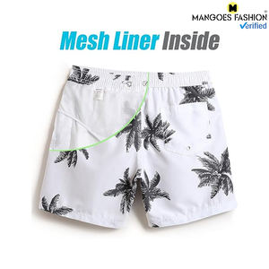 Maillot de bain pour homme de 7 pouces à séchage rapide Couleur et logo personnalisés Service OEM Motif solide confortable avec doublure en maille imprimée - Product Image 3