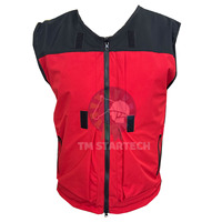 Veste-gilet d'extérieur 2-en-1 légère, respirante, imperméable, avec fermeture éclair, col montant et capuche intégrée, unisexe, pour l'équitation et toutes les activités.