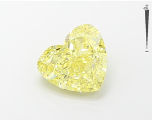2.08CT ตัดรูปหัวใจสีเหลืองแบบแฟนซี VS ห้องทดลองปลูกด้วยเพชรที่ได้รับการรับรองจาก HPHT CVD เทคนิคตกแต่งหัวใจสีเหลืองสวยงาม - Product Image 1