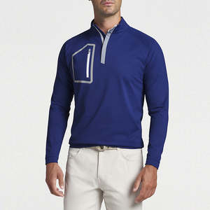 เสื้อฮู้ดกอล์ฟแบบซิปสี่ส่วน ให้ความสบายสูง ออกแบบมาสำหรับนักกีฬาที่ต้องการเสื้อผ้าที่ให้ความอบอุ่น ยืดหยุ่น และระบายอากาศได้ดี สำหรับการฝึกซ้อมประจำวัน - Product Image 6