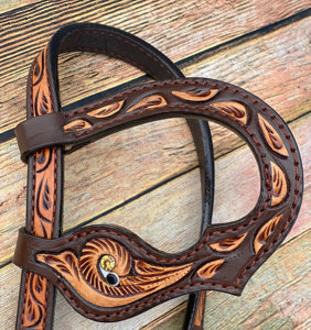 Hot Sale Handmade Horse Tack Bridle Western Leather Breast with <b>Head</b> Stall Sets for Horse Riding From Indian Manufacturer - Product Image 2