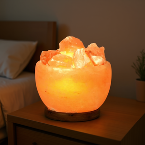 Lámpara de Mesa de 15x18cm, Lámpara de Sal en Forma de Cuenco 604509 - Product Image 3