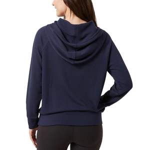 Sudaderas con capucha de mujer de gran tamaño con cuello redondo y Jogger Crop Top con capucha Cordones con cordón Longitud larga Invierno Bulk Liso al por mayor - Product Image 5