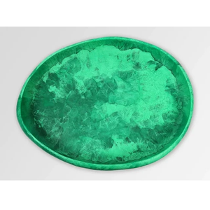 Bol de service en résine aspect plat, bol à salade en résine de bonne qualité, bol décoratif personnalisé pour aliments et fruits, vaisselle pour hôtel et cuisine - Product Image 1