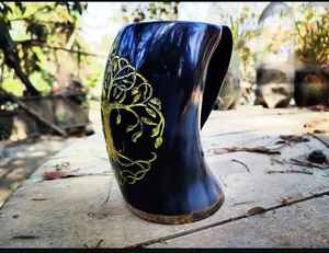 แก้วน้ำเขาควายสไตล์อเมริกันสุดหรู ดีไซน์สร้างสรรค์ คุณภาพเยี่ยม ขัดเงา อุปกรณ์บาร์ จำหน่ายจำนวนมาก แก้วน้ำพร้อมโลโก้ - Product Image 6