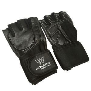 Venta caliente logotipo personalizado guantes de gimnasio cuero levantamiento de pesas equipo de ejercicio para hombres y mujeres uso físico - Product Image 1