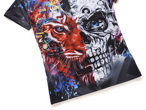 เสื้อยืดถักผู้ชาย พิมพ์ลายแบบซับลิเมชั่นเต็มตัว ออกแบบได้ตามต้องการ ขายส่งปี 2026 - Product Image 6