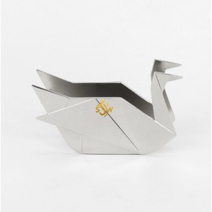 Porte-serviettes en métal de forme personnalisée en acier inoxydable poli miroir Resorts and Hotels Table Ware Porte-papier de soie décoratif - Product Image 1