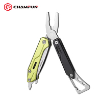 NUEVO Mango de aluminio Mini alicates portátiles Herramientas múltiples de acero inoxidable con mosquetón