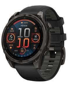 นาฬิกาอัจฉริยะ Fenix-8 pro GPS ของแท้จากโรงงาน ใหม่ 100% ขนาด 47 มม. 51 มม. หน้าจอ AMOLED รองรับกีฬาหลากหลายประเภท กระจกแซฟไฟร์ ไทเทเนียม สีส้มประกาย/สีกราไฟต์ - Product Image 1