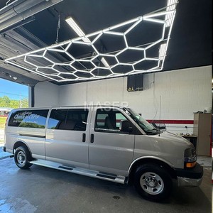 Alimentation AC Dimmable LED Honeycomb Light Luces Exagonales 15 Grille Hex Lights pour Atelier <span class=keywords><strong>Garage</strong></span> Car Wash Home Office - Product Image 2