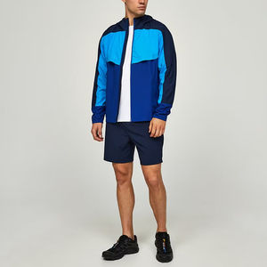 Nouveau printemps coupe-vent hommes veste à capuche décontracté coupe ajustée veste emballage personnalisé Logo personnalisé hommes coupe-vent survêtement - Product Image 1