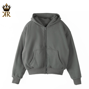 Sweat à capuche en coton biologique pour homme de qualité supérieure, 100% polaire, motif personnalisé avec poche pour l'hiver - Product Image 2