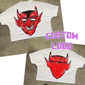 T-shirt personnalisé de haute qualité sans couture Boxy Fit de grande taille, T-shirt Hip Hop court à épaules tombantes, Tshits sans couture à l'avant pour hommes - Product Image 5