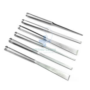 Juego de instrumentos quirúrgicos de cinceles óseos manuales ortopédicos médicos para cirugías de osteotomía y reconstrucción ósea - Product Image 2