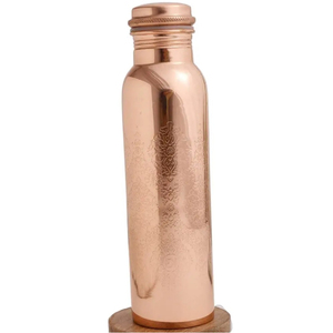 Fabricant de bouteilles d'eau en cuivre imprimé de luxe en gros Inde Fournisseur exportateur de bouteilles en métal de haute qualité Prestations de santé en métal - Product Image 3