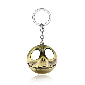Portachiavi di Halloween prima di natale portachiavi Horror <span class=keywords><strong>Jack</strong></span> Skellington portachiavi con ciondolo per uomo accessori per chiavi auto regalo - Product Image 3