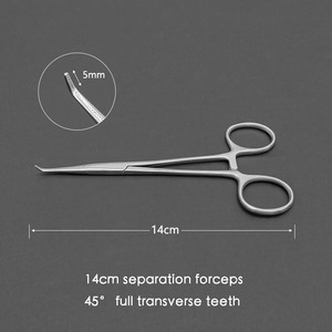 Pinzas de Separación, Pinzas Hemostáticas de Ángulo Recto, Pinzas Vasculares, Pinzas de Codo Fino, Pinzas para Sujetar Tejidos, Pinzas Quirúrgicas - Product Image 6