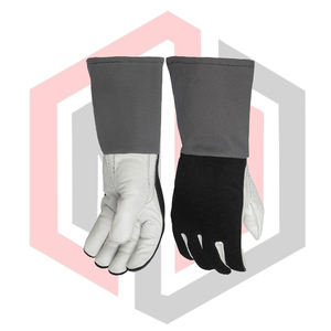 Gants de soudage en polyester résistants au feu et à la déchirure, haute qualité, résistants à la chaleur, antistatiques, sans poudre, 11 oz, 14 pouces, durables - Product Image 5
