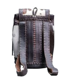 Mochila de Cuero Vacuno con Pelo, Diseño Nuevo, Estampado Animal Bohemio, Duradera, para Mujeres y Hombres, Uso Diario en Primavera, Verano, Otoño e Invierno - Product Image 4