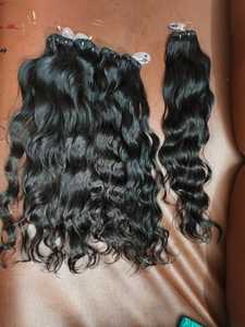 Paquetes de cabello Remy ondulado indio crudo Color de cabello natural - Product Image 5