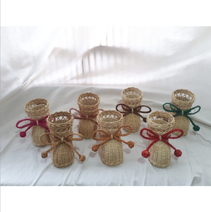 Juego decorativo de ratán de mimbre de Vietnam, adornos naturales hechos a mano para fiesta en casa y decoración de temporada - Product Image 6