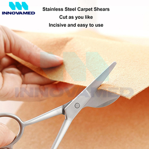 กรรไกรแบบศิลปะการปะติดทำด้วยมือไม่มีสีด้ามจับที่ดีที่สุดไม่ลื่นสแตนเลสใบเป็ดพร้อมโลโก้แบบกำหนดเอง - Product Image 5