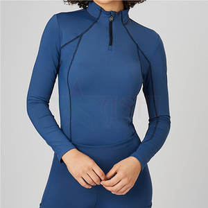 Sweat-shirt d'équitation pour femmes, polyester et élasthanne, logo personnalisé, OEM, imperméable, coupe-vent, taille adulte professionnelle - Product Image 2