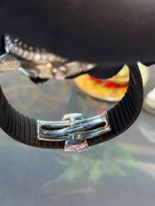 Montre chronographe de luxe de qualité export, sertie de diamants, bracelet en caoutchouc noir, mouvement, mode masculine, disponible au meilleur prix - Product Image 2