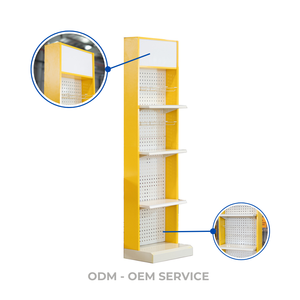 Estante de exhibición de góndola de Metal A38 resistente Adong, estante de supermercado moderno, diseño de un solo lado para una tienda de almacenamiento eficiente - Product Image 1