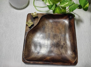 Plateau de service de meilleure qualité en bois massif de forme carrée pour la maison, la cuisine, le restaurant et la table à manger à bas prix - Product Image 5