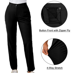 Pantalón de Golf de Corte Holgado para Mujer, con Logotipo Personalizado, Talla y Estampado a Medida, Transpirable, de Uso Diario, Tejido Elástico - Product Image 4