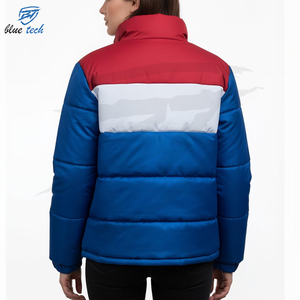 Chaqueta de Invierno Acolchada de Moda Casual para Mujer, Talla Grande, Impermeable, Tejida, Estampada, Tipo Bomber, Servicio OEM - Product Image 3