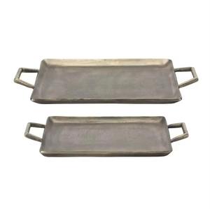 Round Shaped Steel Metal Coffee Serving <b>Tray</b> Classic Indian Metal Serving Platters Large Size with Custom size - Product Image 5