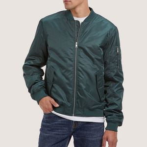 Chaqueta Universitaria de Béisbol de Invierno de Alta Calidad con Servicio OEM para Hombre, Ajuste Cómodo, Precio Más Bajo, Chaqueta Bomber Personalizada de Lona Transpirable - Product Image 4