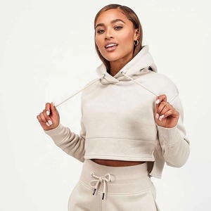 Sweat-shirt d'hiver décontracté léger de haute qualité, à motif uni, à taille haute, avec un design élégant, confortable et douillet - Product Image 1