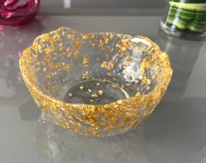 Bohemian Ocean Inspired Resin Bowl with Shell Pieces for Beach Decor Party Summer Home <b>Settings</b>-Eco-Friendly - Product Image 2