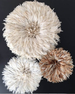 Cmeroon Chapeau mural traditionnel Bamileke Matériau PC en bambou durable pour usage décoratif à la maison - Product Image 1