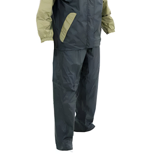 Combinaison de pluie en TPU et élasthanne de qualité supérieure, 2 pièces, avec fermeture éclair respirante sur la poitrine, haute visibilité réfléchissante, imperméable, pour usage extérieur - Product Image 4