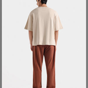 Camisetas informales de gran tamaño para hombre, ropa de uso diario cómoda de manga corta de algodón de verano holgada - Product Image 5