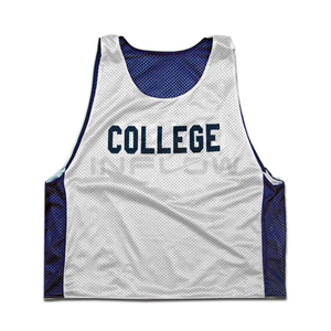 Ensembles maillots et shorts, unisexe grande taille OEM équipe maille Pinnies personnalisé maillot de crosse réversible, maillot de football américain pinny - Product Image 3