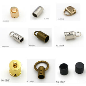 गुणवत्ता उत्कीर्ण ब्रांड नाम लोगो टास्सेल हार्डवेयर फिटिंग एक्सेसरीज के लिए मेटल एंड कैप मेटल एंड कैप - Product Image 5